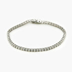 9ct White Gold Lab-Grown Diamond Tennis Bracelet - Jordans Jewellers