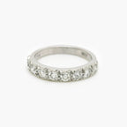 18ct White Gold 1.00ct Diamond Half Eternity Ring - Jordans Jewellers