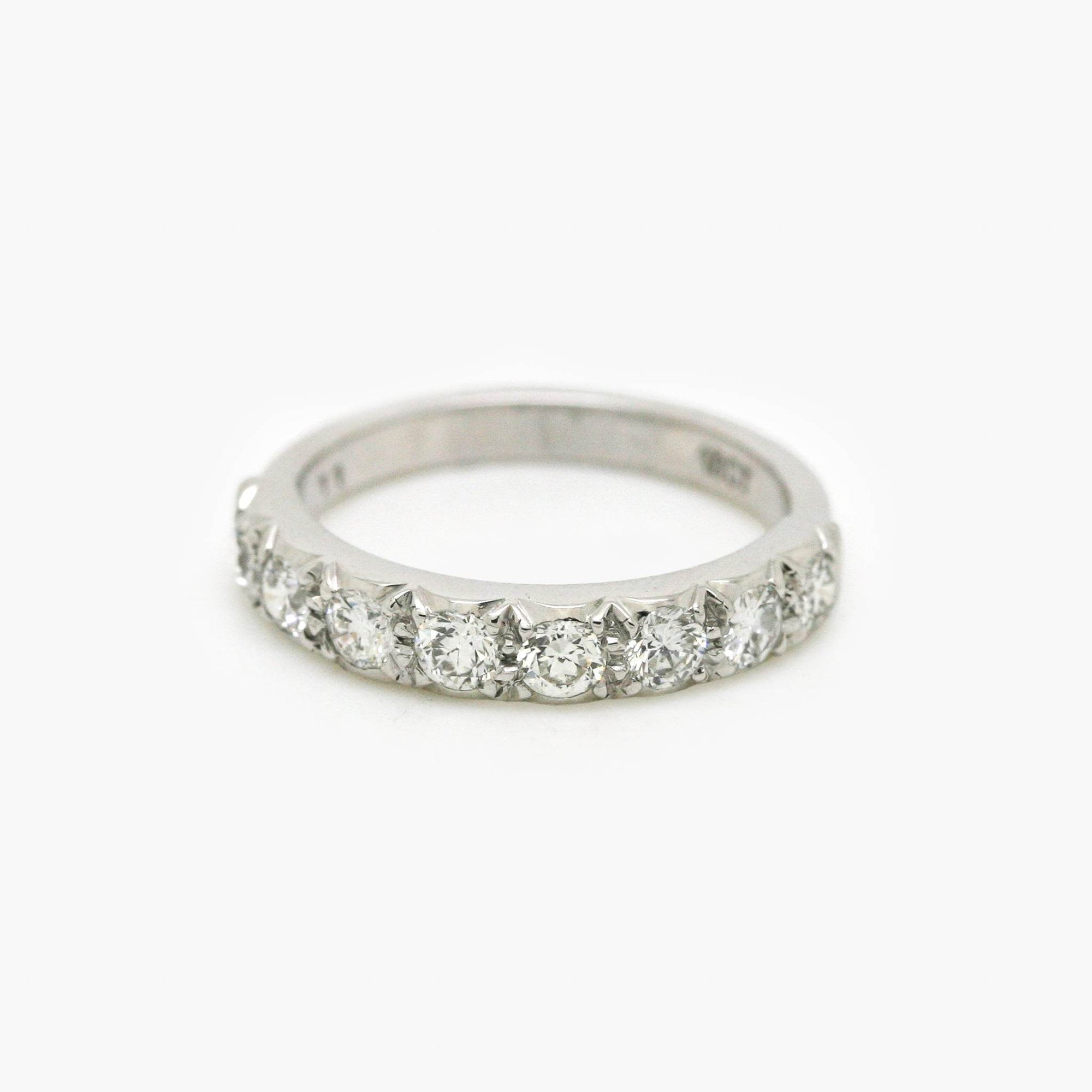 18ct White Gold 1.00ct Diamond Half Eternity Ring - Jordans Jewellers