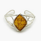 Adjustable Diamond Shape Amber Bangle - Jordans Jewellers