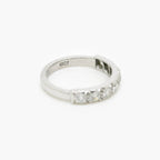 18ct White Gold 1.00ct Diamond Half Eternity Ring - Jordans Jewellers
