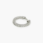 0.77ct Diamond Hoop Earrings in 9ct White Gold - Jordans Jewellers