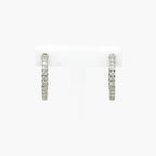 0.77ct Diamond Hoop Earrings in 9ct White Gold - Jordans Jewellers