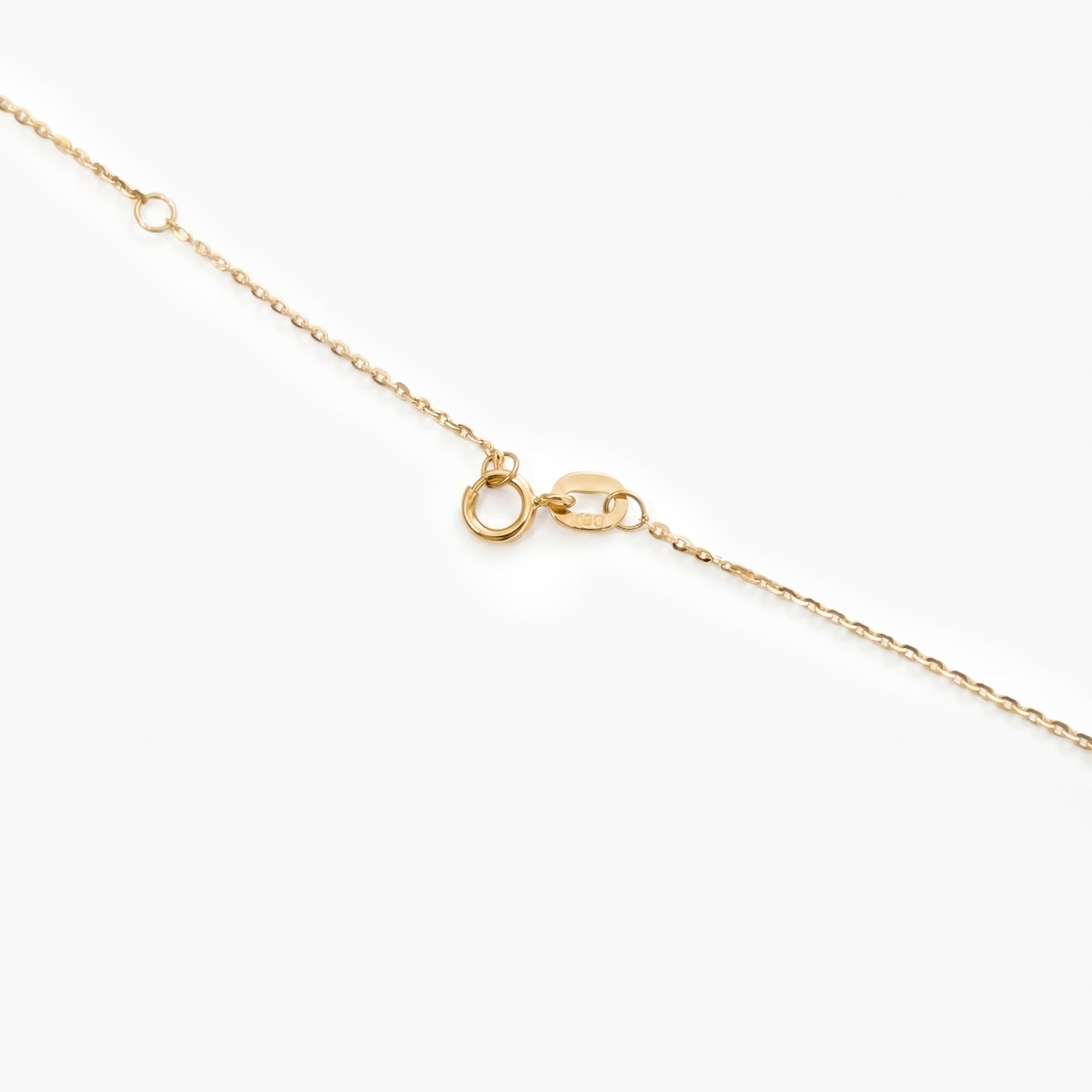 9ct Gold Diamond Art Deco Style Pendant Necklace