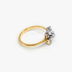 18ct Gold Diamond Marquise Cluster Ring