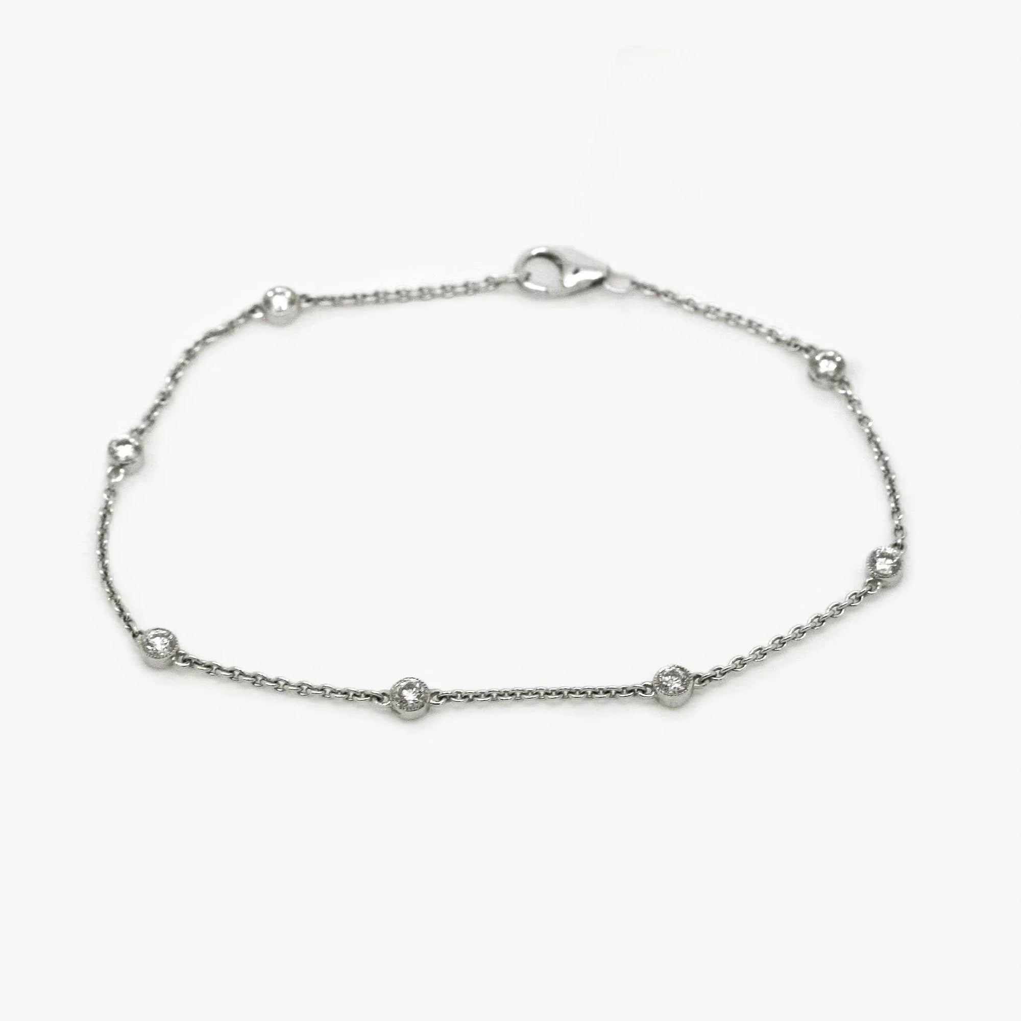 18ct White Gold Diamond Set Bracelet 0.58ct - Jordans Jewellers