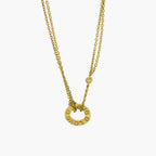 9ct Gold Love Circle Diamond Necklace - Jordans Jewellers