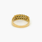 Bar-Set Multi-Row Diamond Ring in 9ct Gold - Jordans Jewellers