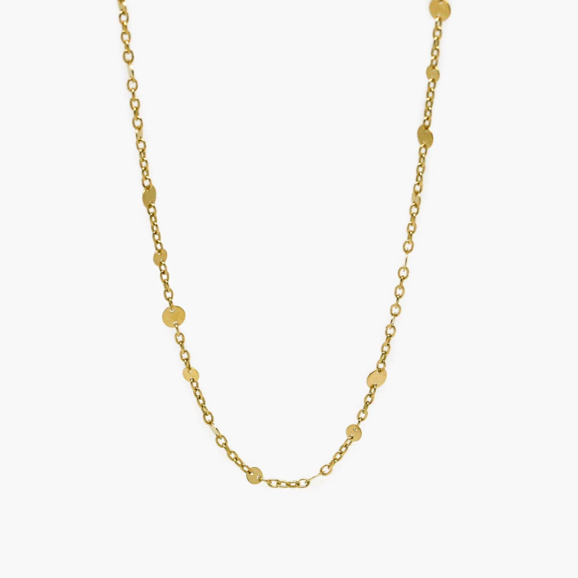 9ct Yellow Gold Disc Necklace - Jordans Jewellers