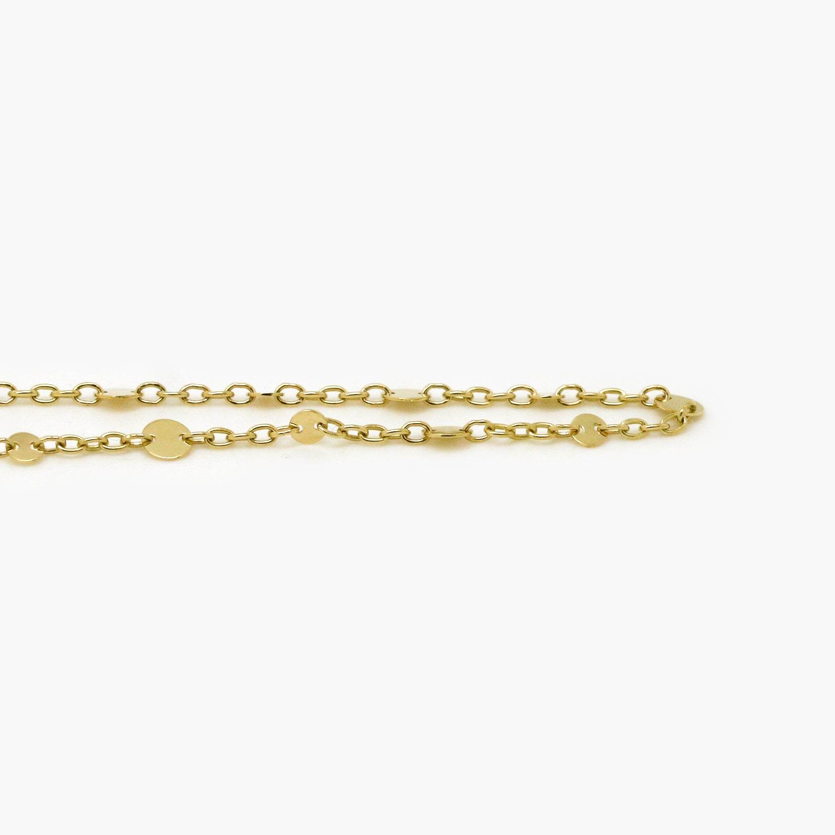 9ct Yellow Gold Disc Necklace - Jordans Jewellers