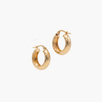 9ct Yellow Gold Polished Chunky Hoop Earrings