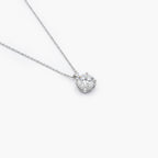 Platinum 2.04ct Lab Grown Diamond Round Solitaire Pendant Necklace