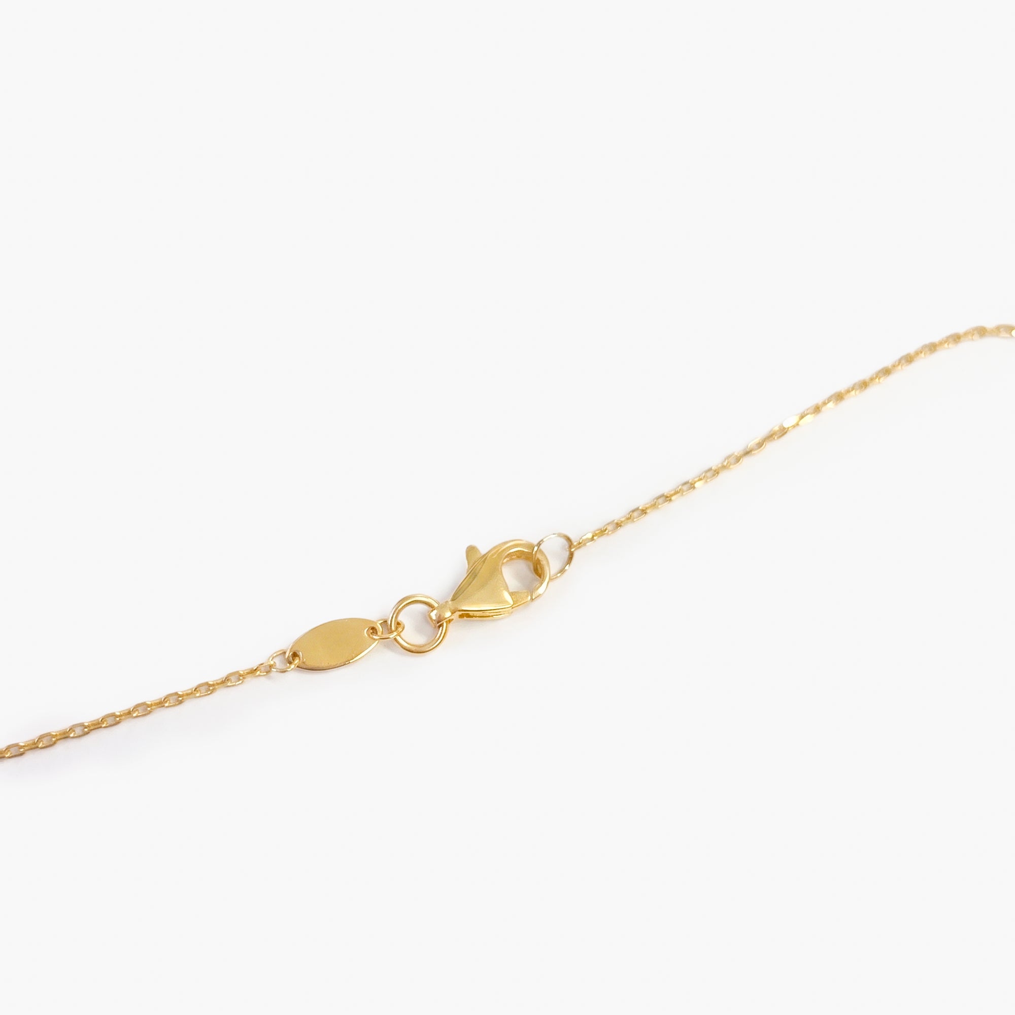 9ct Yellow Gold Clover Pendant Necklace