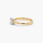 18ct Yellow Gold Princess Cut Diamond Solitaire Engagement Ring