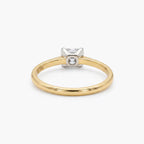 18ct Yellow Gold Princess Cut Diamond Solitaire Engagement Ring