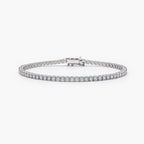 9ct White Gold 5.00ct Lab Grown Diamond Tennis Bracelet