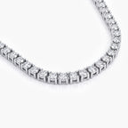 9ct White Gold 5.00ct Lab Grown Diamond Tennis Necklace