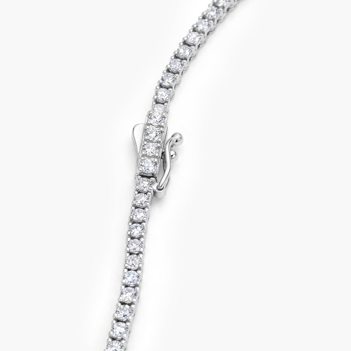 9ct White Gold 5.00ct Lab Grown Diamond Tennis Necklace