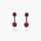 Ruby & Diamond Double Drops