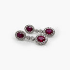 Ruby & Diamond Double Drops