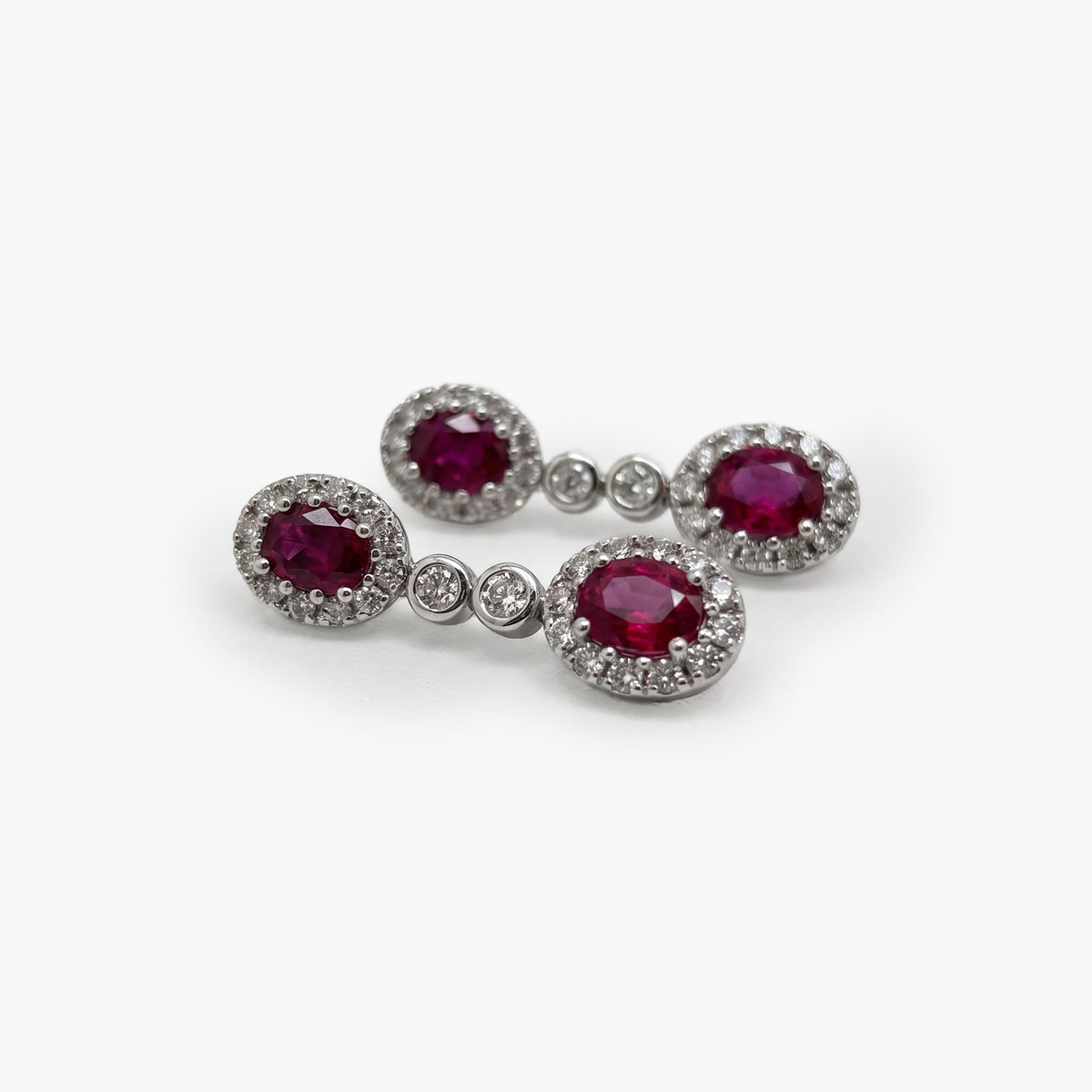Ruby & Diamond Double Drops
