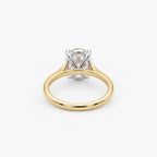 18ct Gold 2.50ct Lab Grown Diamond Oval Solitaire Ring