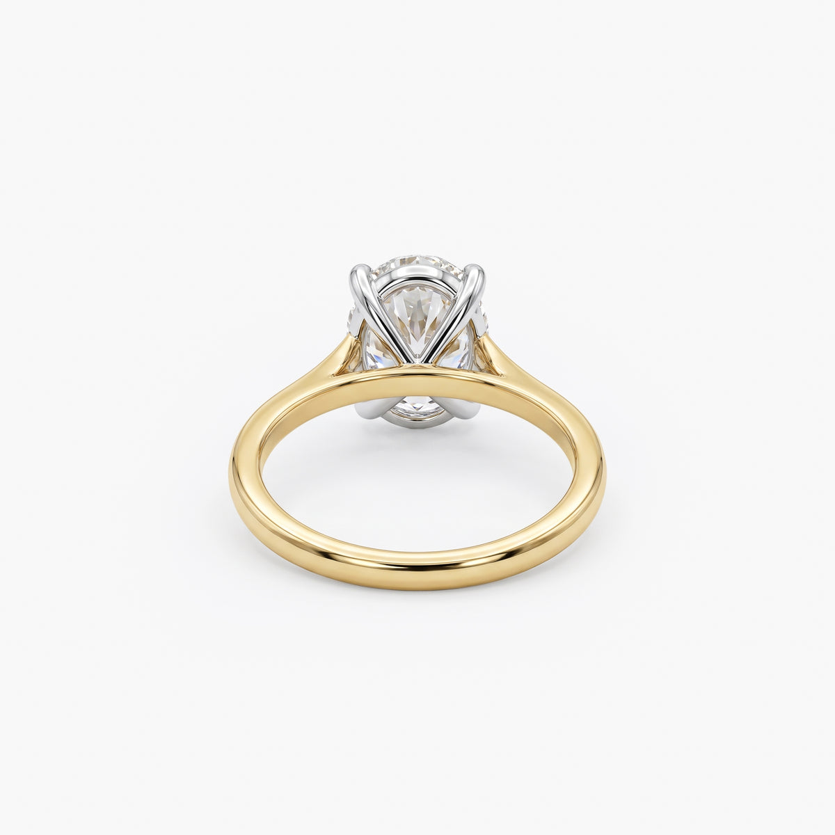 18ct Gold 2.50ct Lab Grown Diamond Oval Solitaire Ring