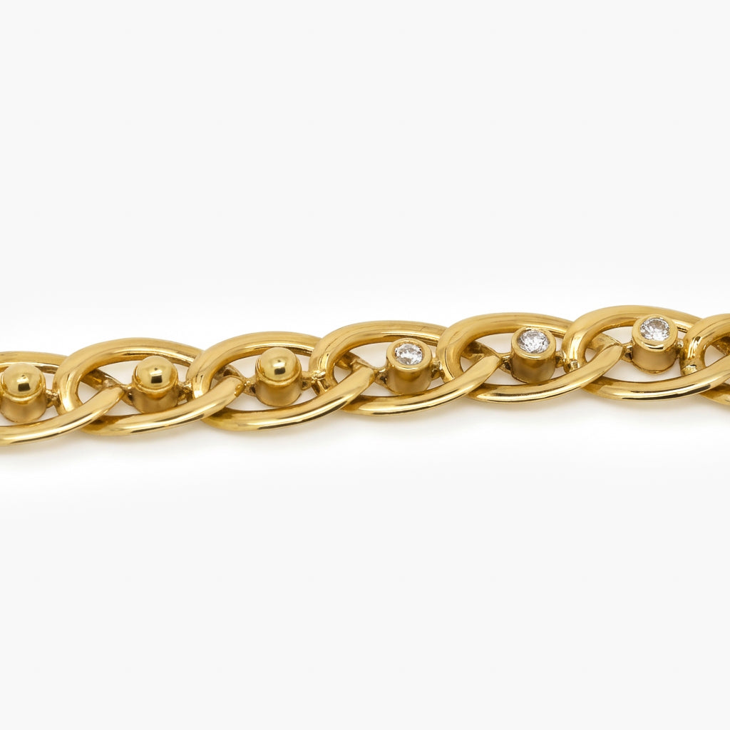 Garrard & Co 18ct Gold Diamond Set Necklace 1.00ct