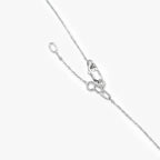 18ct White Gold Diamond Flower Pendant Necklace