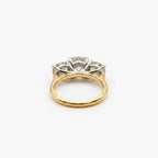 18ct Gold & Platinum 4.03ct Diamond Three Stone Ring