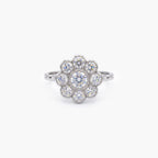 Platinum Diamond Daisy Cluster Ring 2.35ct