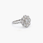 Platinum Diamond Daisy Cluster Ring 2.35ct