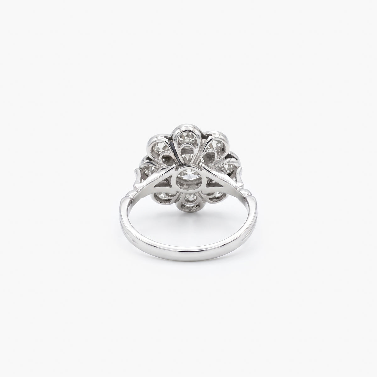 Platinum Diamond Daisy Cluster Ring 2.35ct