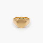 9ct Yellow Gold Round Signet Ring