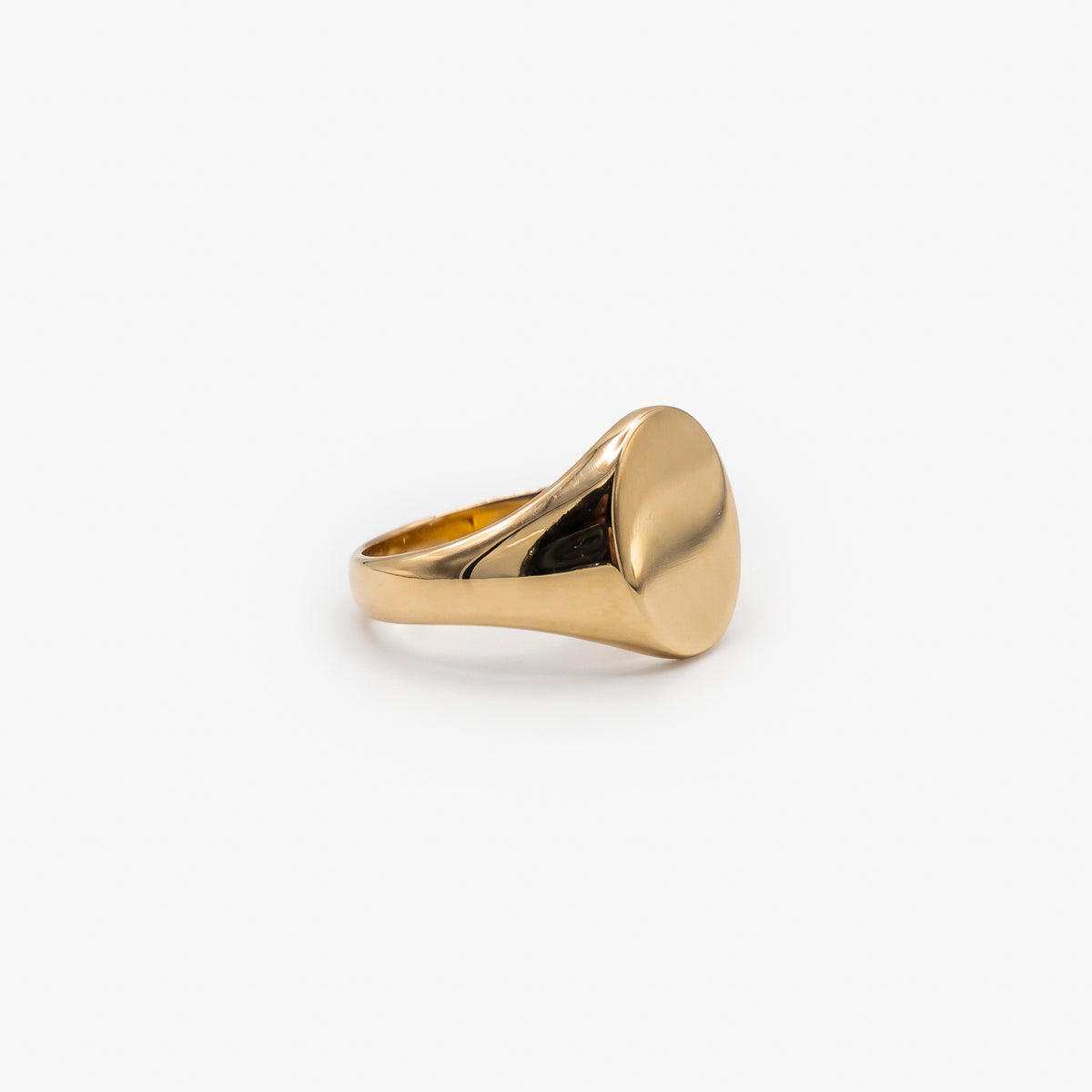 9ct Yellow Gold Round Signet Ring