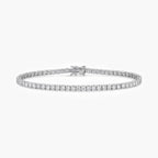 18ct White Gold Diamond Tennis Bracelet 4.80ct