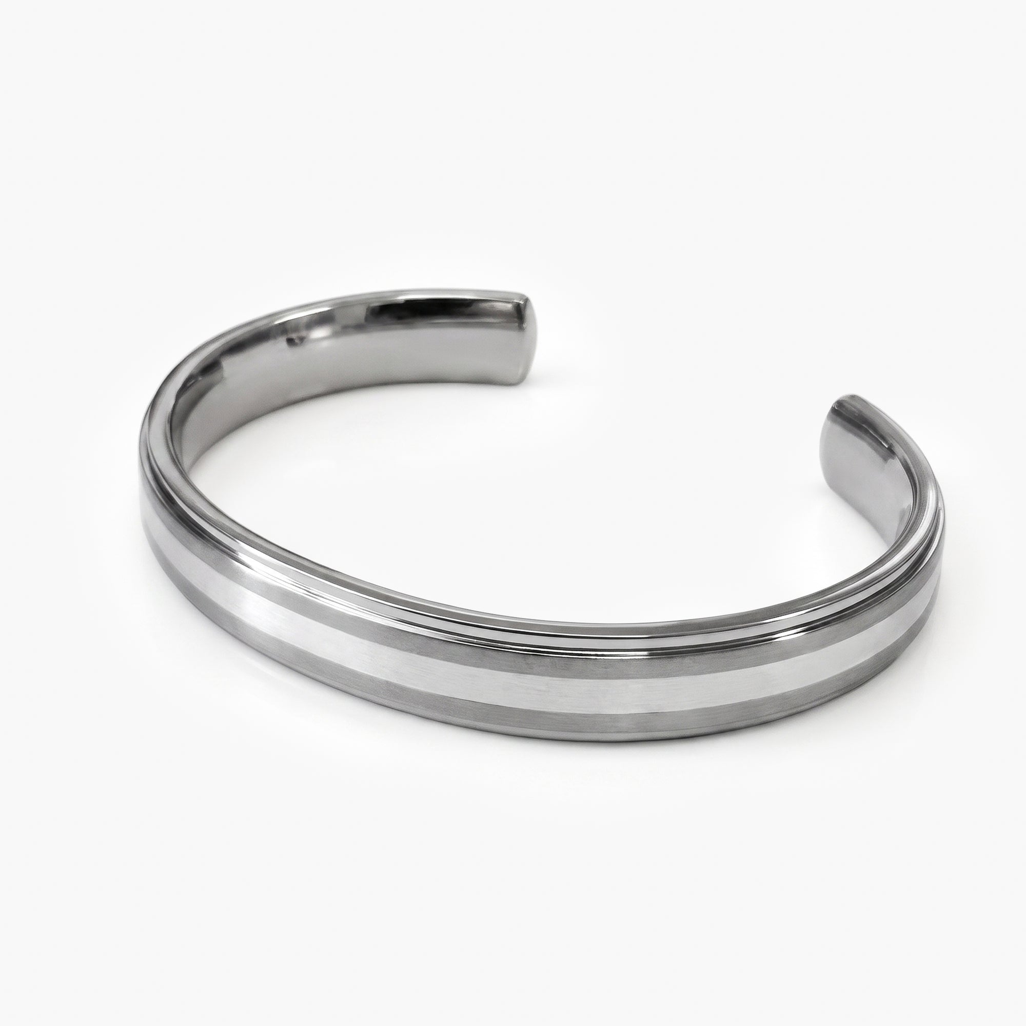 Men's Stainless Steel Open Cuff Bangle