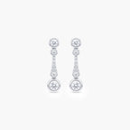 18ct White Gold Diamond Drop Earrings 0.72ct