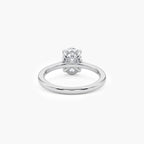 Platinum Oval Lab Grown Diamond Solitaire Ring 1.50ct