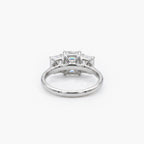 Emerald Cut Diamond Three Stone Ring