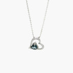 Silver London Blue Topaz Heart Pendant Necklace - Jordans Jewellers
