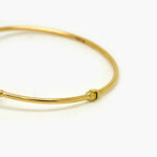 9ct Yellow Gold Teardrop Polished Bangle - Jordans Jewellers