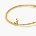 9ct Yellow Gold Teardrop Polished Bangle - Jordans Jewellers