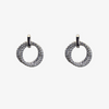 NEW Cubic Zirconia Two Circle Earrings