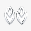 NEW Double Oval Silver Earrings