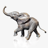 Baby Elephant Running Bronze