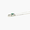 NEW Silver Emerald CZ Heart Necklace