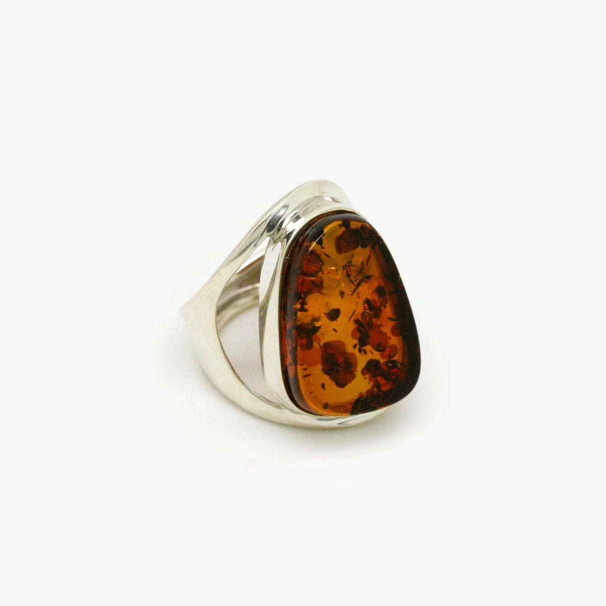 Adjustable Honey Amber Ring - Jordans Jewellers