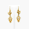 18ct Yellow Gold Antique Diamond Set Drop Earrings - Jordans Jewellers