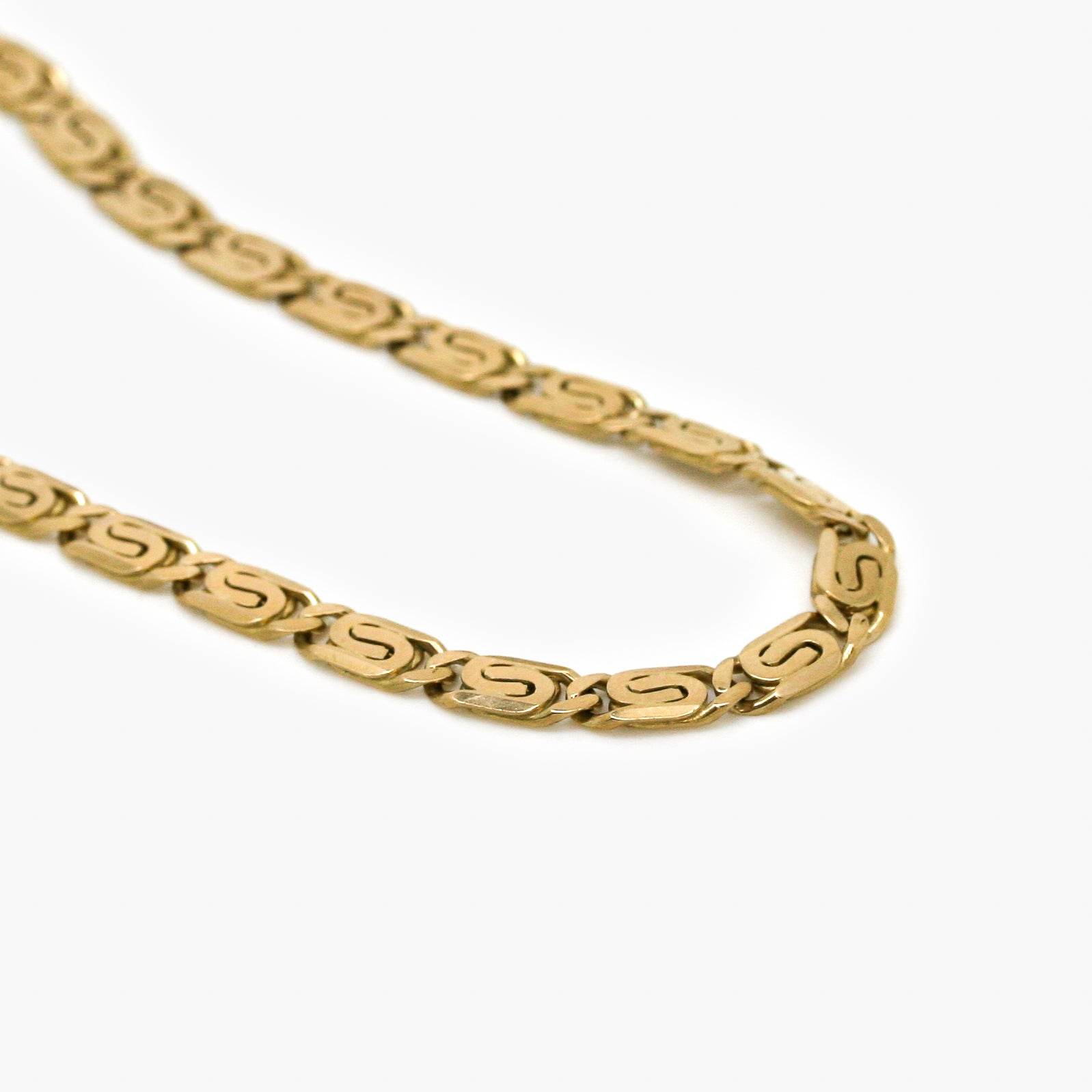 Antique 9ct Gold Fancy Link Chain - Jordans Jewellers